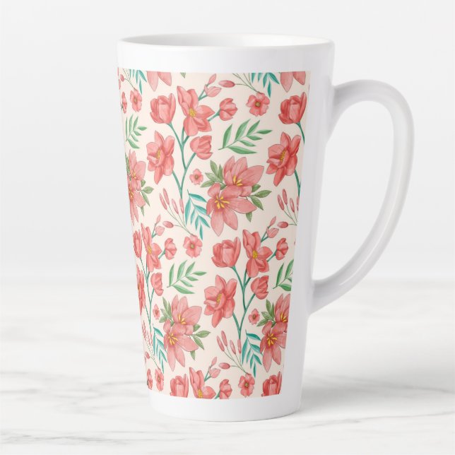 Handgemalte Wasserfarben-Muster-54098 Milchtasse (Rechts)