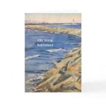 Handgemalte Wasserfarbenkarte