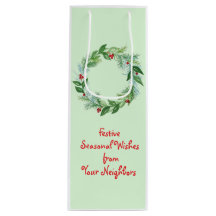 Handgemalte Weihnachtsfeiertage Wreath