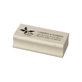 Handgemalte Zitronen mit Blume Hochzeit Gummistempel
