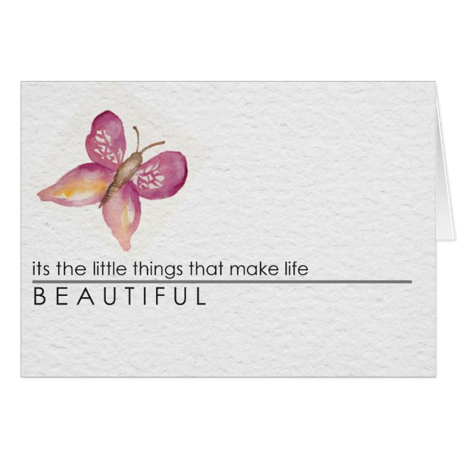 Handgemalter Aquarellschmetterling (Vorderseite (Horizontal))