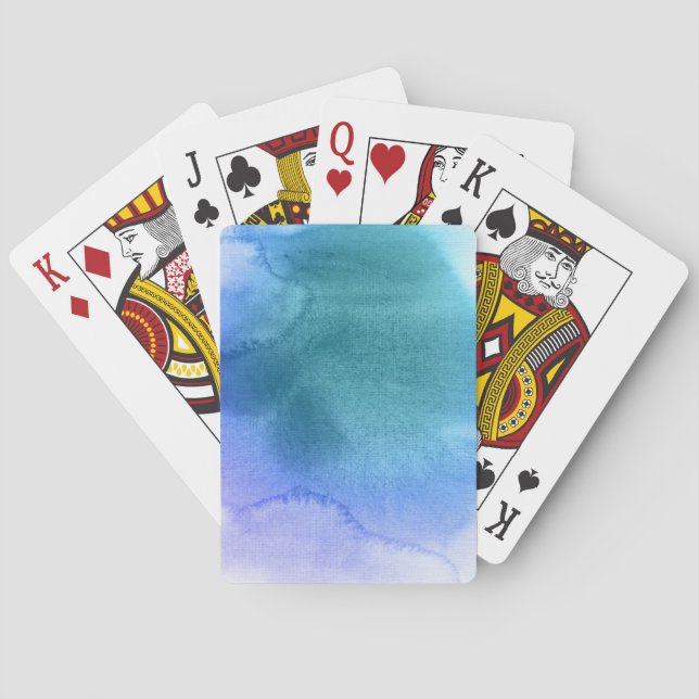 Handgemalter Hintergrund 12 des abstrakten Spielkarten (Rückseite)