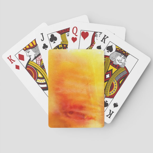 Handgemalter Hintergrund 19 des abstrakten Spielkarten (Rückseite)