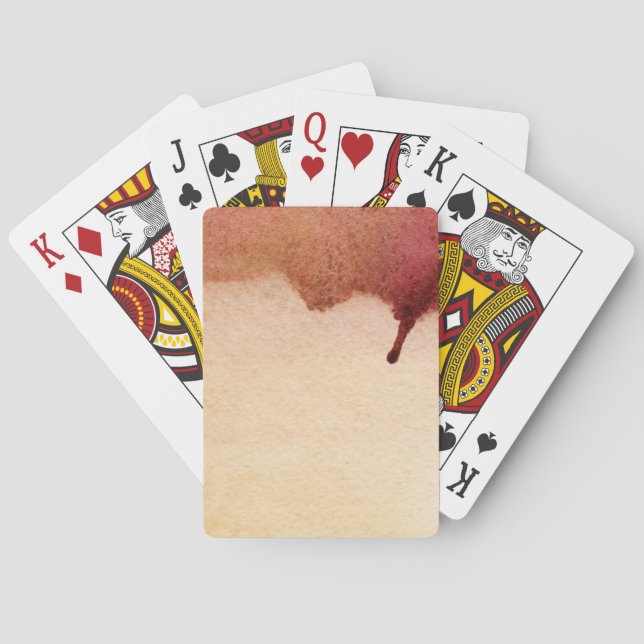 Handgemalter Hintergrund 3 des abstrakten Spielkarten (Rückseite)