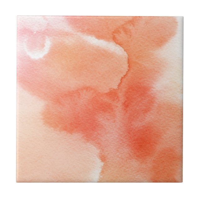 Handgemalter Hintergrund des abstrakten Watercolor Fliese (Vorderseite)