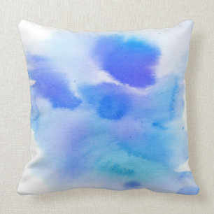 Handgemalter Hintergrund des abstrakten Watercolor Kissen