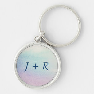 Handgemalter Hintergrund des abstrakten Watercolor Schlüsselanhänger