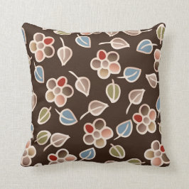 handgemaltes Blumenkissen des Watercolor Kissen