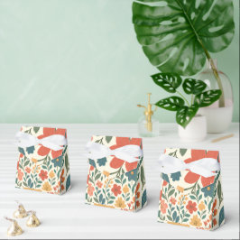 Handgemaltes Blumenmuster – Farbige Botanik Geschenkschachtel