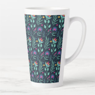 Handgemaltes exotisches Blumenmuster-23206 Milchtasse