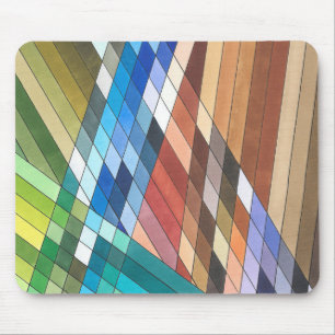 Handgemaltes geometrisches abstraktes Muster Mousepad