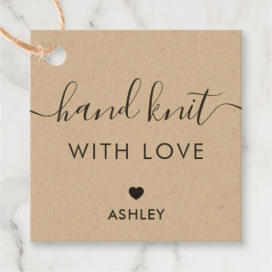 Handgepackter Strick mit Liebe, handgemachte Gesch Geschenkanhänger