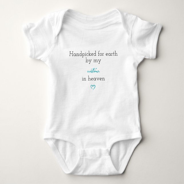 Handgepflückt für Baby Bodysuit Baby Strampler (Vorderseite)