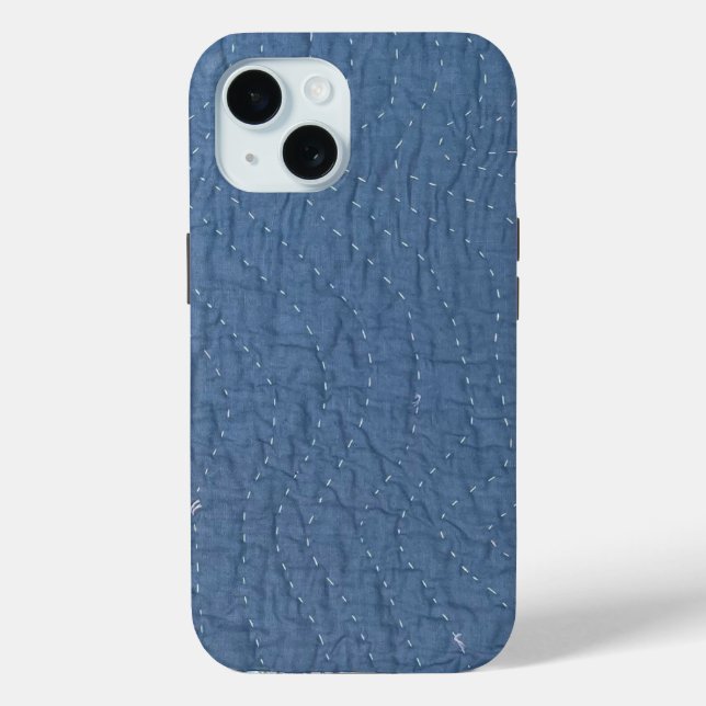 Handgequiltete gesteppte Handyhülle Case-Mate iPhone Hülle (Rückseite)