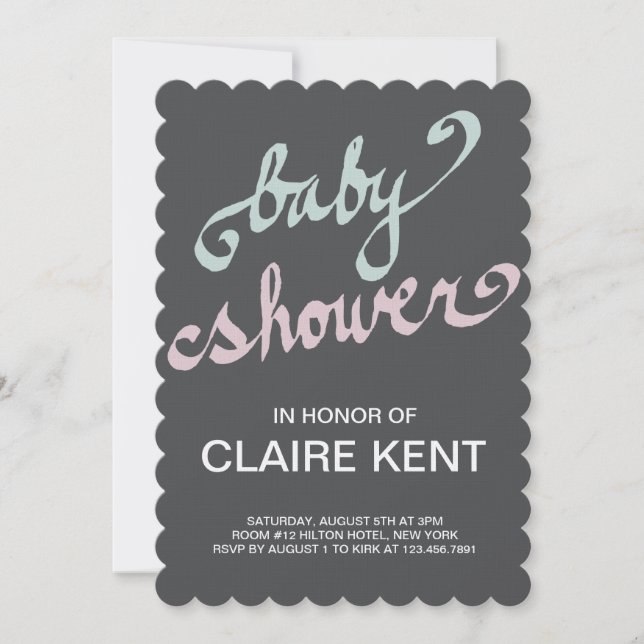 handgeschrieben einladung (Vorderseite)