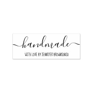 Handgeschrieben Handgemacht mit Liebe Geschäft Gummistempel