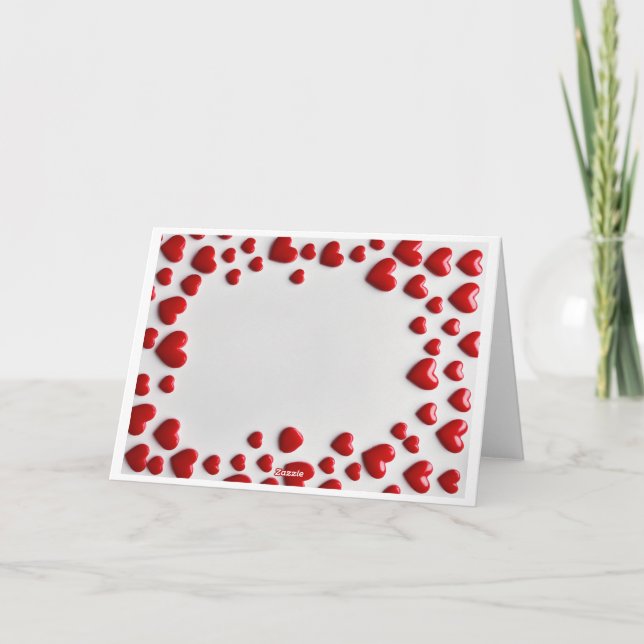 "Handgeschrieben mit Liebe: Valentinins Grüße Dankeskarte (Rückseite)