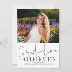 Handgeschriebene 2023 Foto Abschluss Celebration Einladung