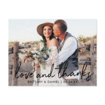 Handgeschriebene Black Script-Liebe und Dankehung