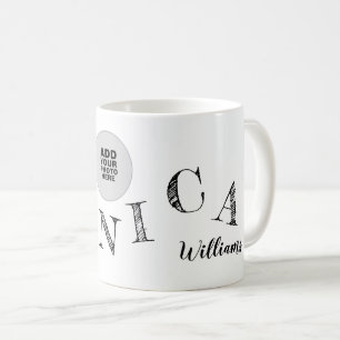 handgeschriebene Buchstaben Ihres Namens cooles Fo Kaffeetasse