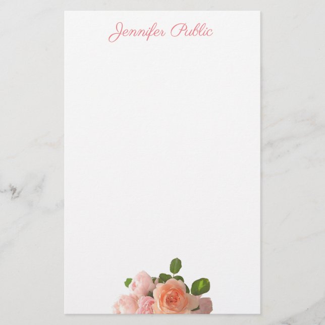 Handgeschriebene elegante briefpapier (Vorderseite)