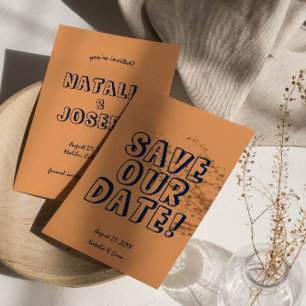 Handgeschriebene farbenfrohe, feine, einzigartige  save the date