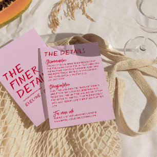 Handgeschriebene, farbenfrohe, leuchtende Funky We Begleitkarte