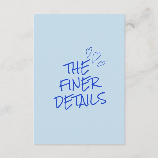 Handgeschriebene farbenfrohe Retro Moderne Hochzei Begleitkarte (Rückseite)