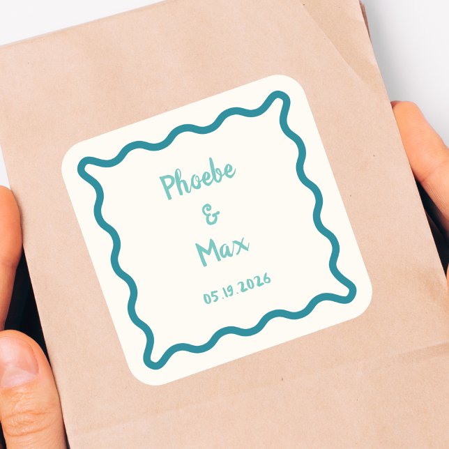 Handgeschriebene fette Molkenkürteleien Quadratischer Aufkleber (Von Creator hochgeladen)