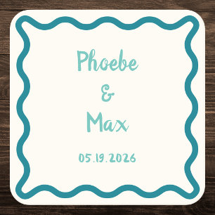 Handgeschriebene fette Molkenkürteleien Rechteckiger Pappuntersetzer