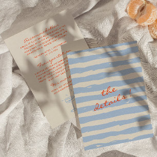 Handgeschriebene, gemalte, polstrische Hochzeitsde Begleitkarte