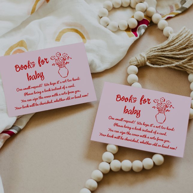 Handgeschriebene Gezeichnet Floral Bouquet Babybuc Begleitkarte (Von Creator hochgeladen)