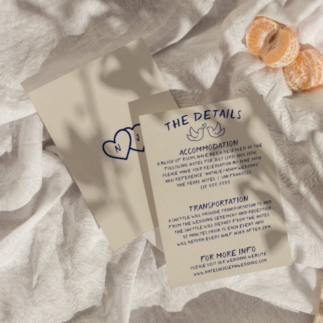 Handgeschriebene Gezeichnet Retro-Einzigartige Hoc Begleitkarte (Von Creator hochgeladen)