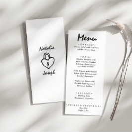 Handgeschriebene Gezeichnet Retro-Quirky-Einzigart Menükarte