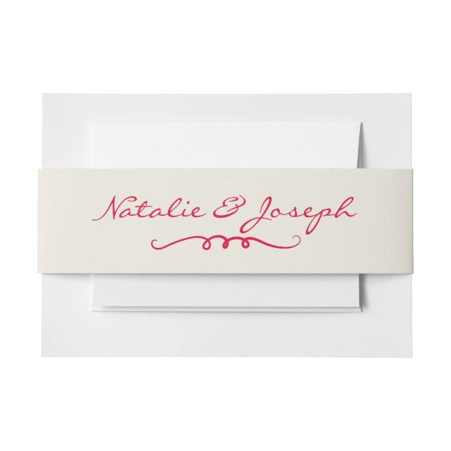 Handgeschriebene Gezeichnet Retro Whimsical Fun We Einladungsbanderole (Vorderseite Beispiel)