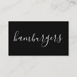 Handgeschriebene Hamburger Visitenkarte