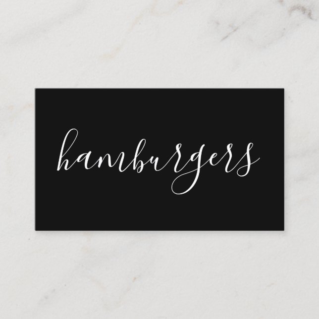 Handgeschriebene Hamburger Visitenkarte (Vorderseite)