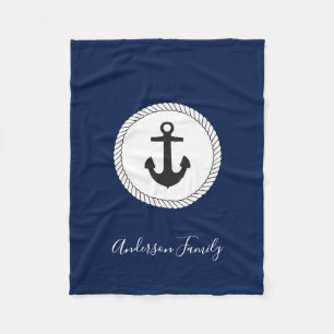 Handgeschriebene Kalligraphie-Familie Fleecedecke