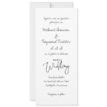 Handgeschriebene Kursive 2 Unsere Hochzeit 4 x 9 Z