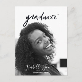 Handgeschriebene Letterings Minimalistischer Foto  Ankündigungspostkarte