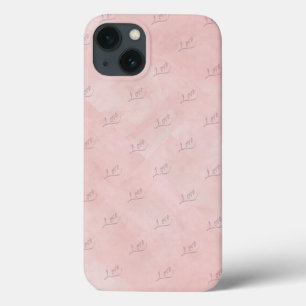 Handgeschriebene LIEBE auf verblasstem rosa Hinter Case-Mate iPhone Hülle