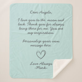 Handgeschriebene Liebe oder Nachricht von Aqua Sherpadecke