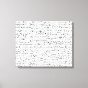 Handgeschriebene Mathematikgleichungen // Leinwanddruck