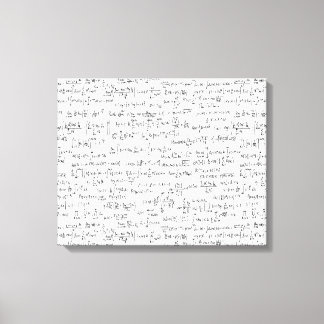 Handgeschriebene Mathematikgleichungen // Leinwanddruck