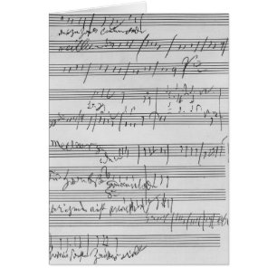 Handgeschriebene Partitur