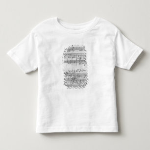 Handgeschriebene Partitur Kleinkind T-shirt