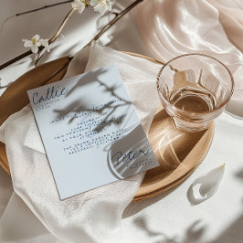 Handgeschriebene Retro-Minimalistische monochromat Einladung