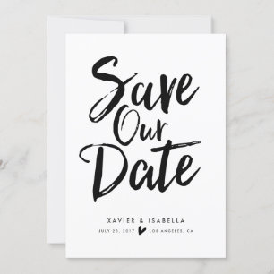Handgeschriebene Schrift Save-The-Date-Ankündigung Save The Date