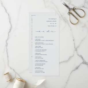 Handgeschriebene Schrift "We Do" Hochzeitszeremoni Programm