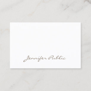 Handgeschriebene Schriftart sauber schön einzigart Visitenkarte